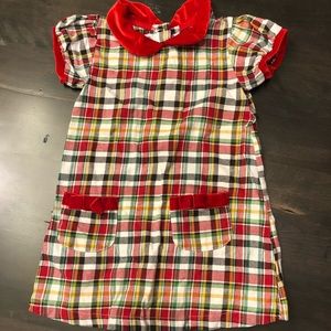 Mud Pie plaid holiday dress EUC